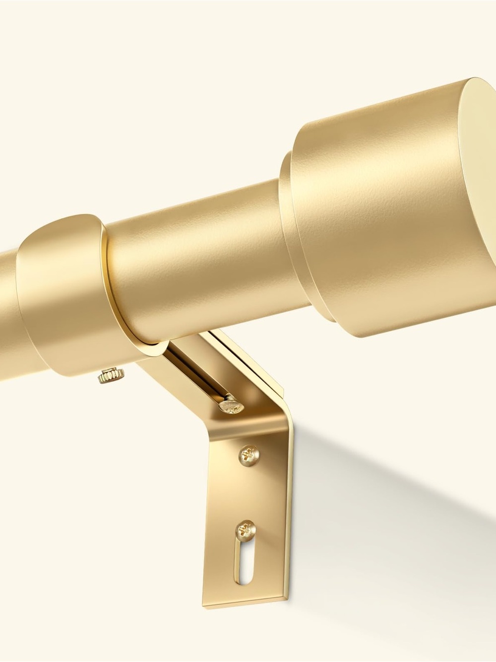 Gold Metal Curtain Rod Bracket Set - Modern Home Accents 66-130